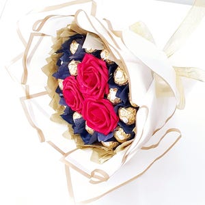 Birthday Bouquet Gift, Congratulations,Anniversary, New year, Thank You, Happy Ramadan, Eid or Any Occasion Ferrero, Lindt Chocolate Bouquet