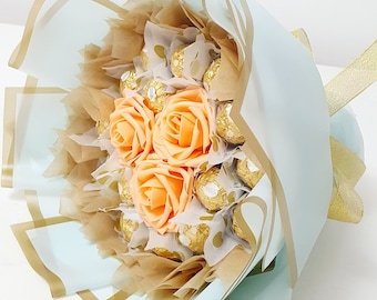 Chocolate Bouquet | Ferrero Rocher & Lindt Candy Flowers