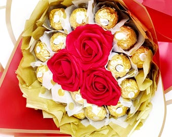Ferrero Rocher Chocolate Bouquet, Lindt, Christmas Gift