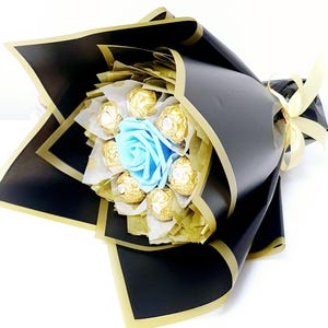 Birthday Bouquet ,Congratulations, Anniversary,Gift For Teacher,Thank You,Happy Ramadan, Eid or Any Occasion Ferrero,Lindt Chocolate Bouquet