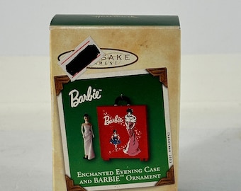 2002 Hallmark Keepsake Barbie Enchanted Evening Case Christmas Ornament