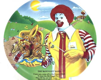 Vintage Mcdonald's Plastic Collectible Plate - Vintage Mcdonald's Plastic Collectible Plate -