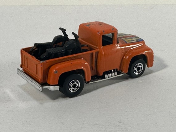 Hot Wheels 1973 Hi tail Hauler 56 Ford Truck Orange W Motorcycles Etsy
