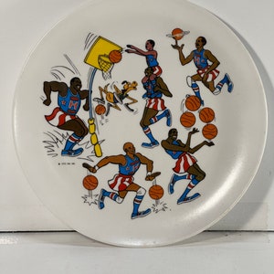 1972 Harlem Globetrotters Dinner Plates
