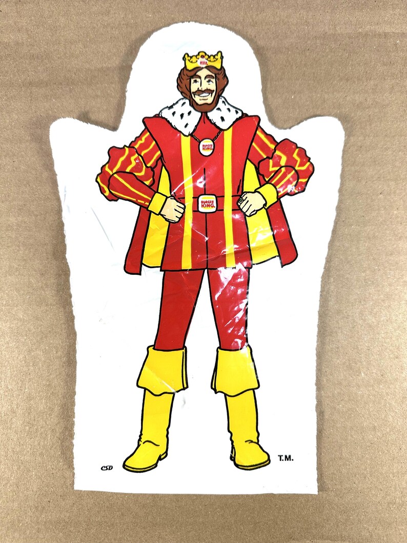 1970's Burger King Plastic Hand Puppet - Etsy