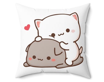 Peach and Goma Pillow