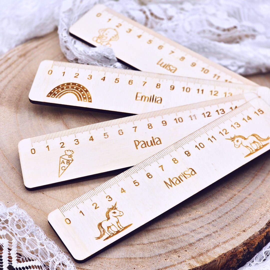 Personalized Wooden Ruler | Back to School Gift | Wooden Ruler With ...