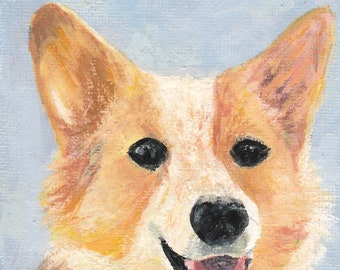 Pet Portrait | Hand Painted | Remembrance, Memorial Gift | Made to Order | Acrylic Painting