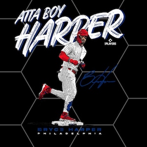 Atta boy, Harper Bryce Harper Philadelphia MLBPA png