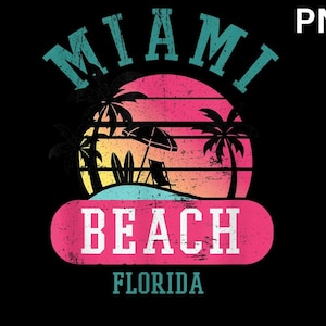 Miami Beach Floride Png Téléchargement numérique