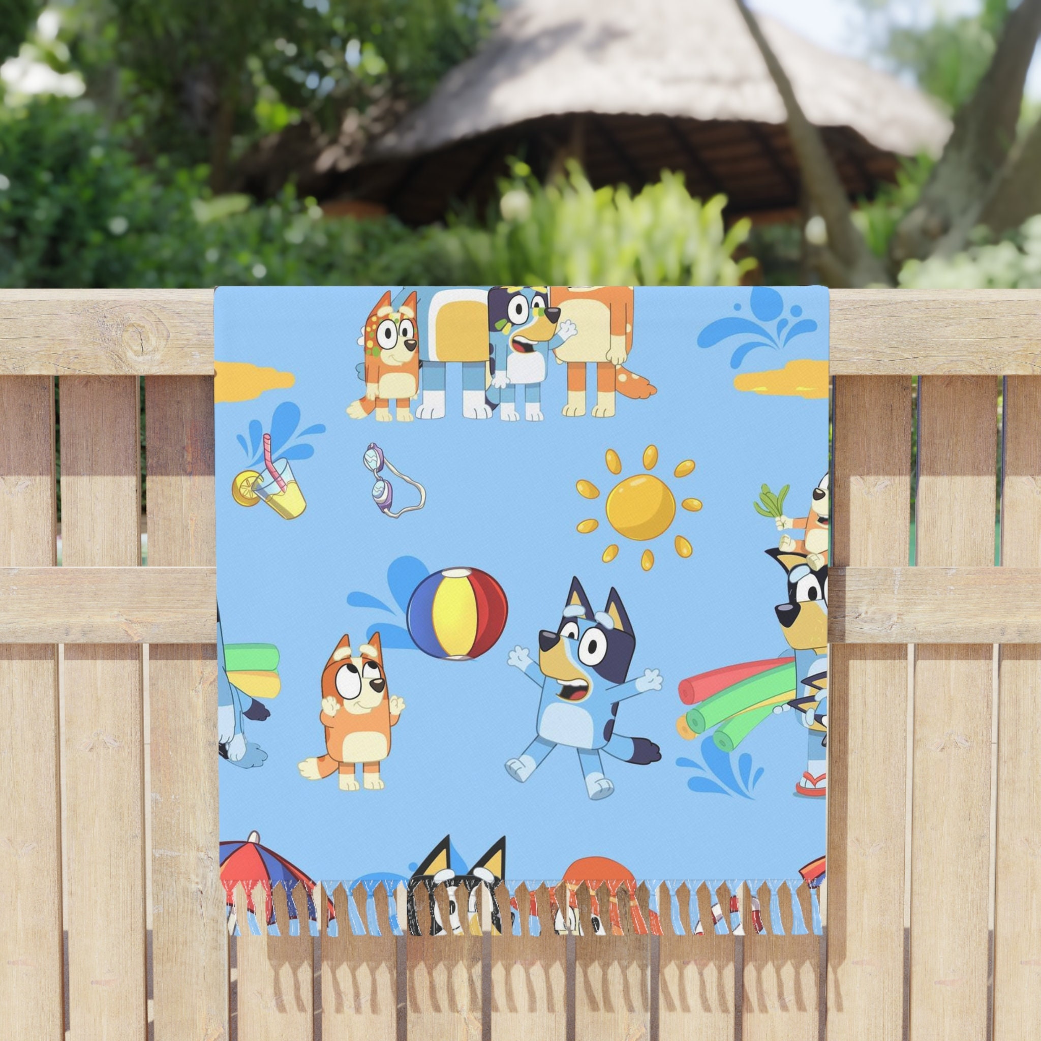 Boho Beach Cloth Bluey Movie Bluey Beach Towel Bath Towel Etsy