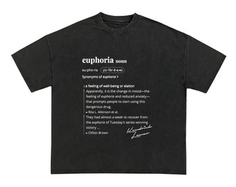 Kendrick Lamar "Euphoria" Garment Dyed T Shirt - Black