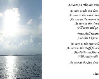 While Sitting on the Beach