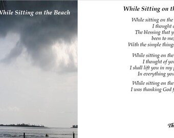 While Sitting On The Beach