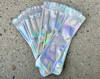 Taschen für Stifte Taschen für Perlenschmuck Verpackung für Perlen Schmuck Schlüsselbänder Lesezeichen Taschen Lanyard Taschen Holographische Taschen für Stifte 2,4x9in Taschen