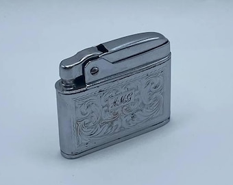 Vintage MOSDA Streamline 500 Engraved Petrol Lighter