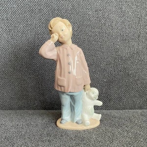 Rare Nao Lladro “SLEEPY HEAD“ #1139 Porcelain Figurine Boy