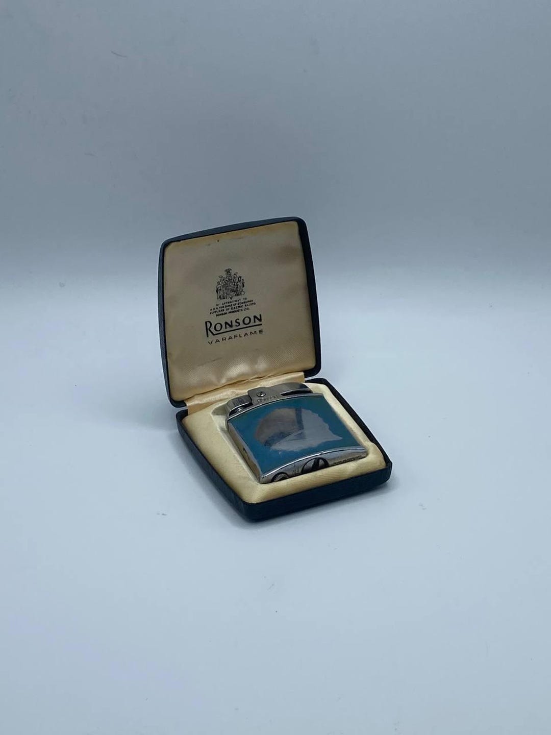 Buy Vintage Ronson Varaflame Lighter With Blue Panel Online in India - Etsy