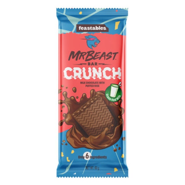 Feastables MrBeast Milk Chocolate Crunch Bar 35g