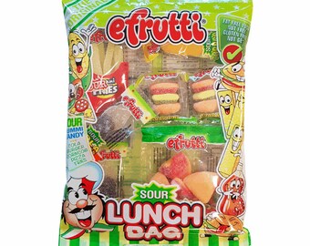 eFrutti Gummi Sour Lunch Bag 2,7 once (77 g)