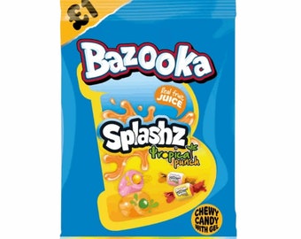 Bazooka Splashz Tropical 120g