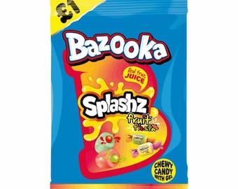 Bazooka Splashz Fruity 120g