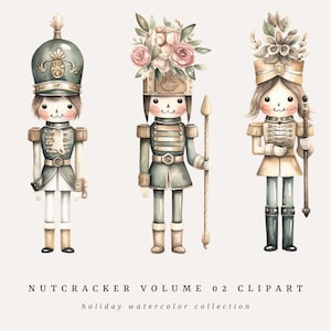 Kerst aquarel clipart-Notenkraker deel 2