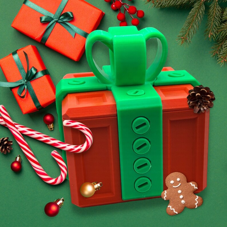 Annoying 3D Printed Puzzle Gift Box - Screw Together Box, Brain Teaser Container For Small Gifts, Gag Present Idea-520630