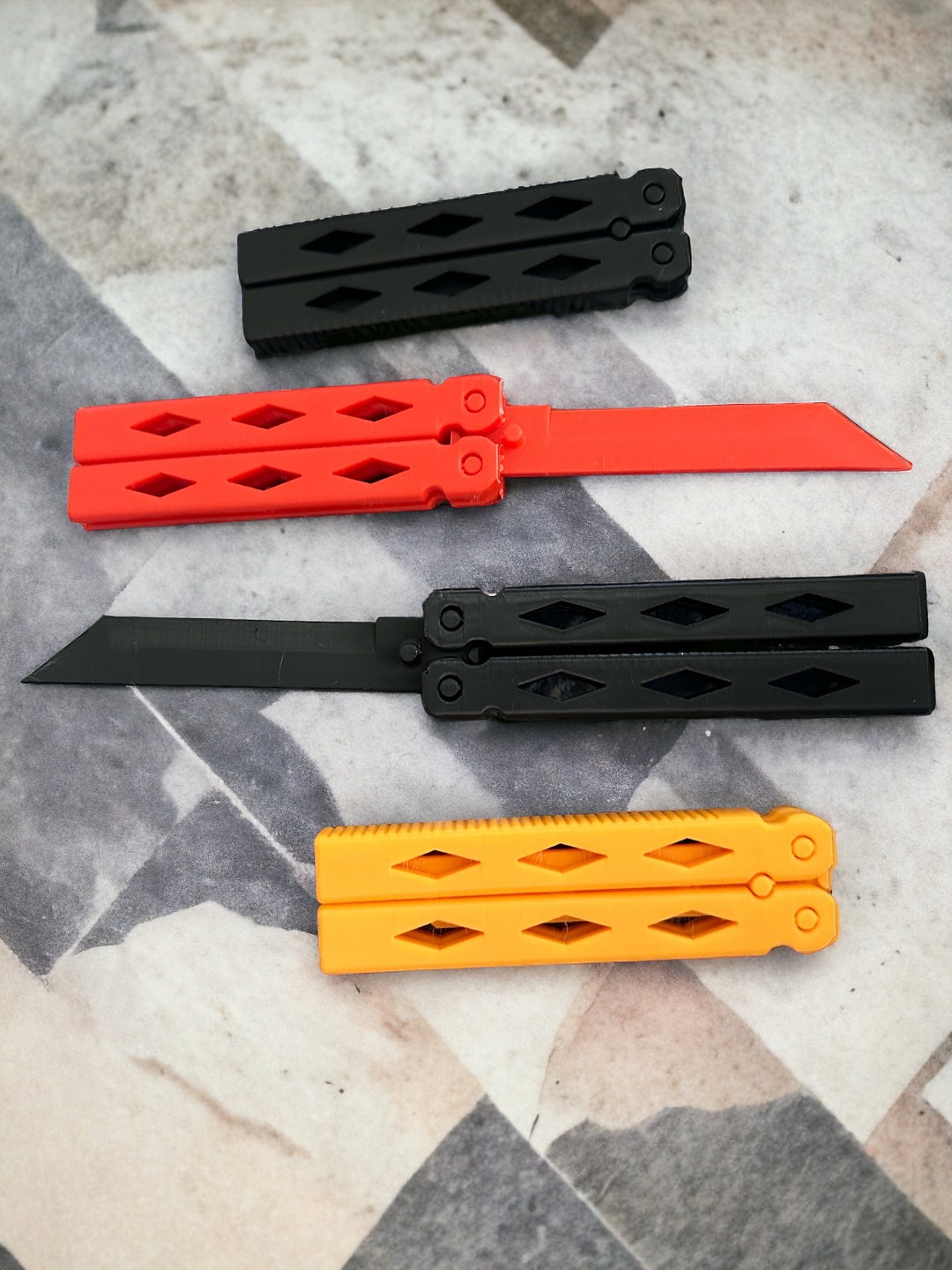 3D Printed Butterfly Knife balisong - Etsy
