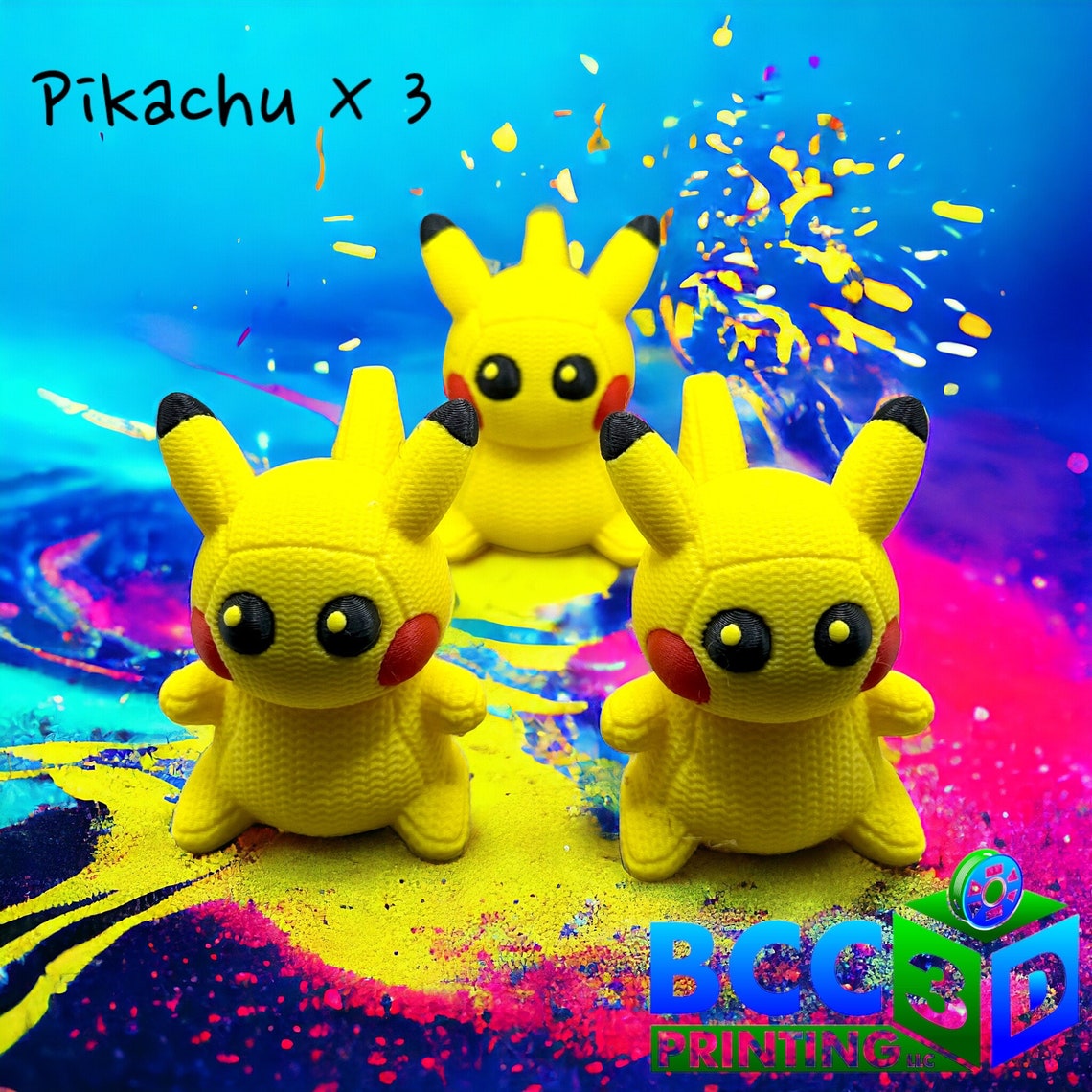 3D Printed Pokémon Knitted Pikachu, 3D Printed Knitted Pikachu Pokemon ...