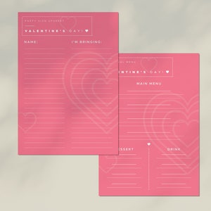Editable Valentine's Day Party Sign up Sheet, Digital or Printable ...