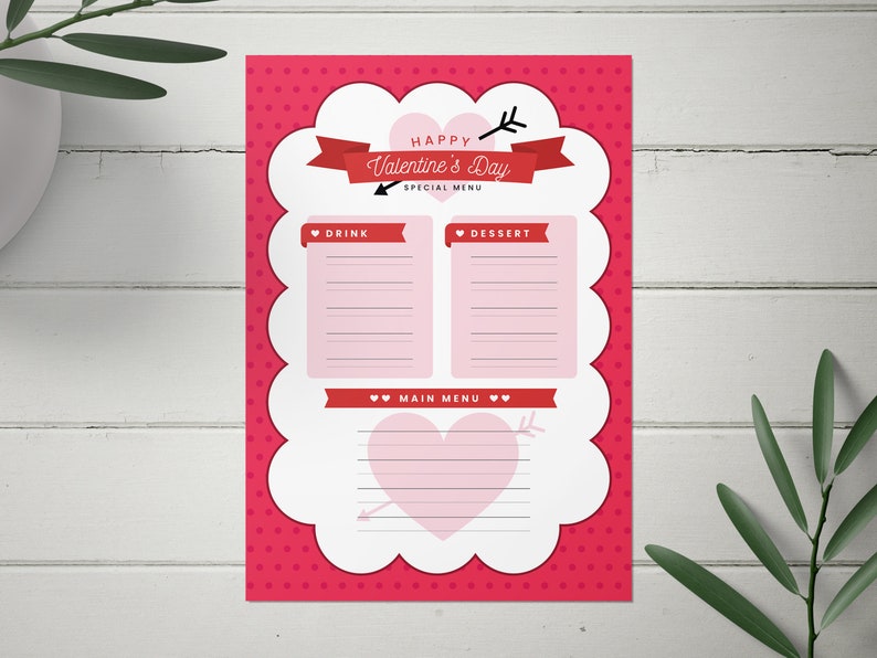 Editable Valentine's Day Party Sign up Sheet, Digital or Printable ...