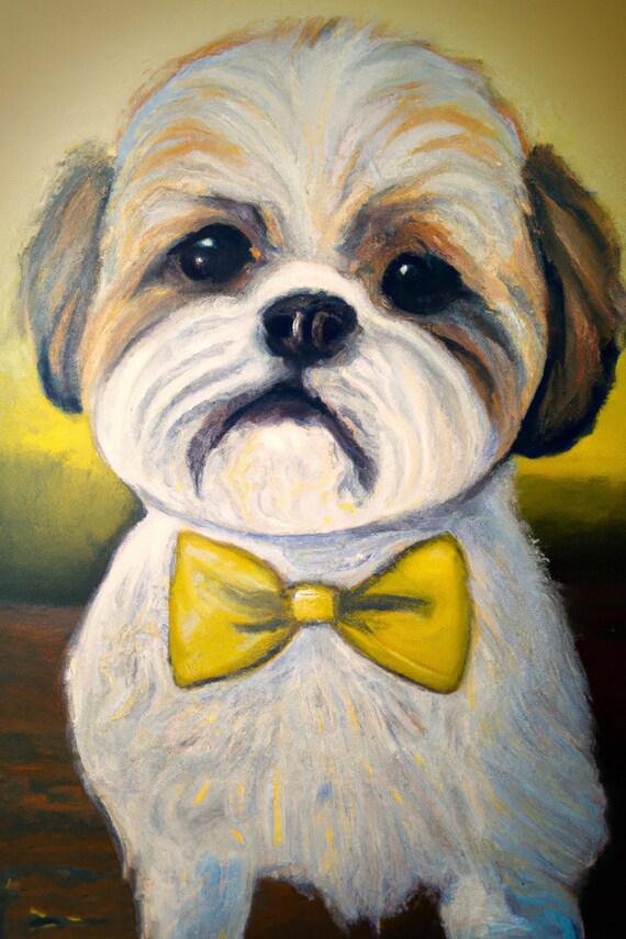 Shih tzu cheap bow tie
