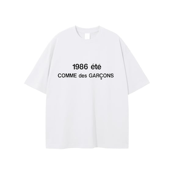 Billie Eilish 1986 Comme Des Garçons T-shirt White Worn on Tour in