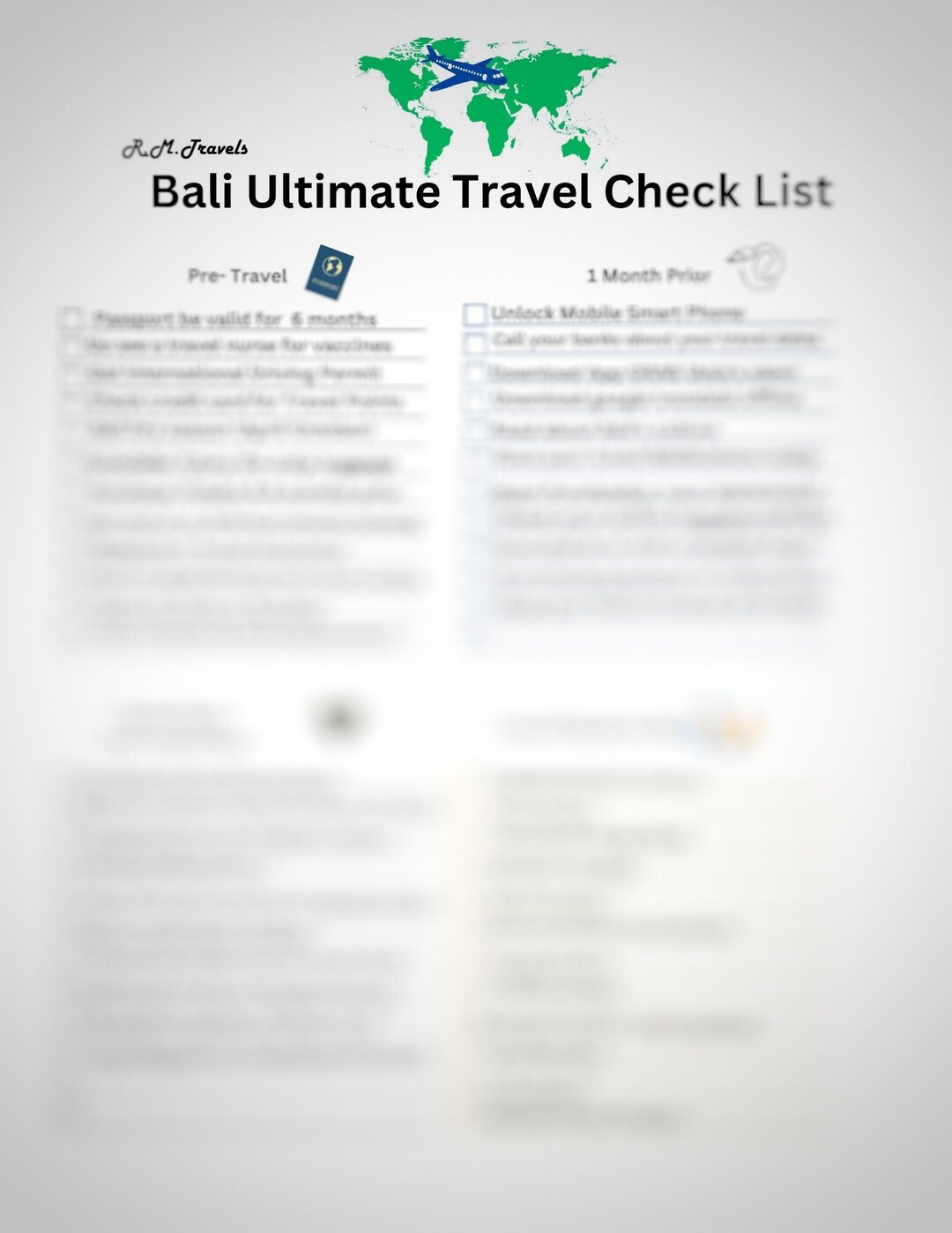 Essential And Complete Bali Travel Checklist – OONZ