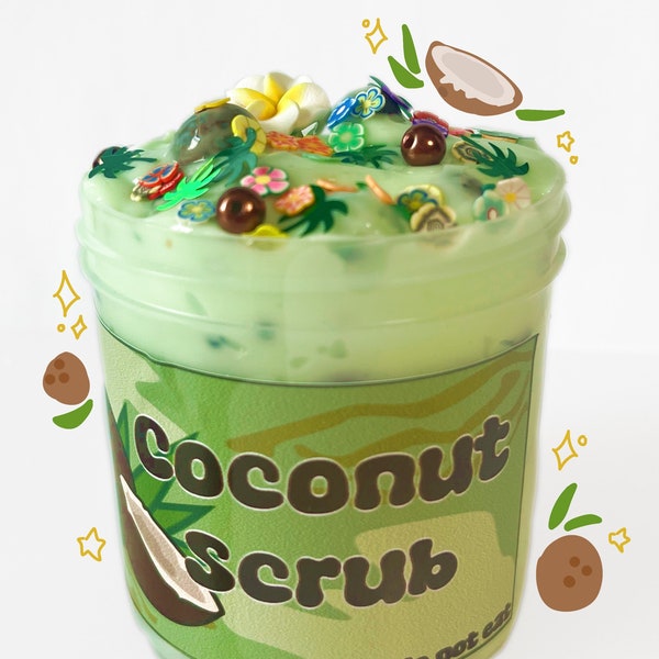 Coconut Scrub Pebble Slime