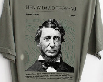 Maglietta Henry David Thoreau: Walden Booktok Comfort Colors Tee