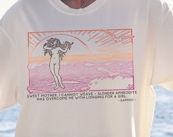 Sappho Poet Shirt - Comfort Colors Literary Queer Pride Tee