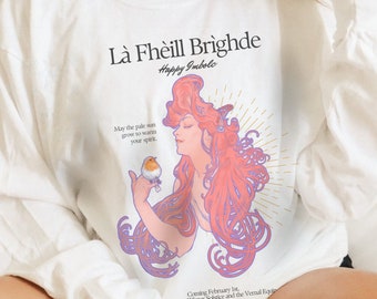 Là Fhèill Brìghde Sweatshirt: Brigid Goddess, Imbolc Scottish Gaelic