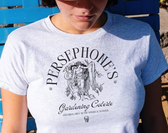 T-shirt bébé Perséphone Y2K, déesse grecque, chemise de coterie de jardinage Perséphone, Light Academia, mythologie grecque, féministe, Dark Academia, Gorgon