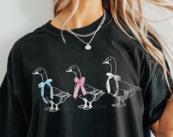 Trans Rights Goose Shirt: Comfort Colors Unisex Tee