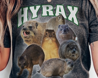 Hyrax T-Shirt: Funny Animal Meme Shirt, Nature Lover Gift