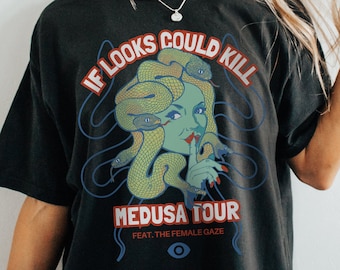 Medusa Tour Shirt: Comfort Colors Greek Mythology Tee