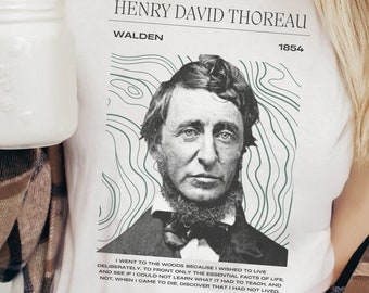Felpa di Henry David Thoreau: regalo per gli amanti dei libri di Walden