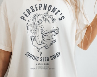 Persephone Shirt: Comfort Colors Greek Goddess Tee