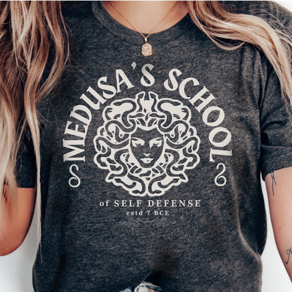 Medusa's School of Self-Defense T-Shirt: Greek Mythology Tee
