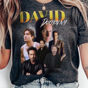 David Duchovny Bootleg Shirt Unisex Bella+Canvas Bella 90s TV Shirt XFiles Californication Retro Bootleg Fan Gift Merch Mulder Gift