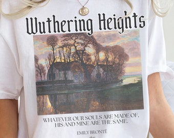 Camisa Cumbres Borrascosas con Colores Confortables: Regalo Literario de Emily Brontë