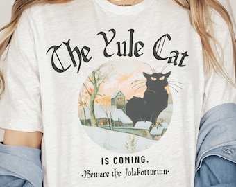 Yule Cat Christmas Shirt: Icelandic Folklore Holiday Tee