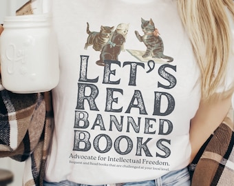 Camiseta de lectura de libros prohibidos: Camiseta de libertad intelectual del club de lectura